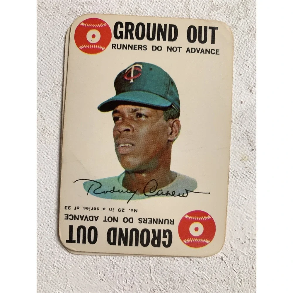 1968 Topps MLB Game Yaz, Carew and Pete Rose